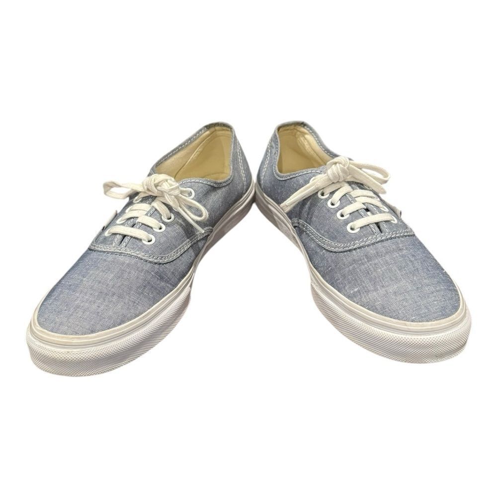 Vans Authentic Chambray Denim Women's Men's Lace-up Sneakers 9 - Picture 3 of 7